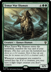 Xamã de Guerra Temur / Temur War Shaman - Magic: The Gathering - MoxLand